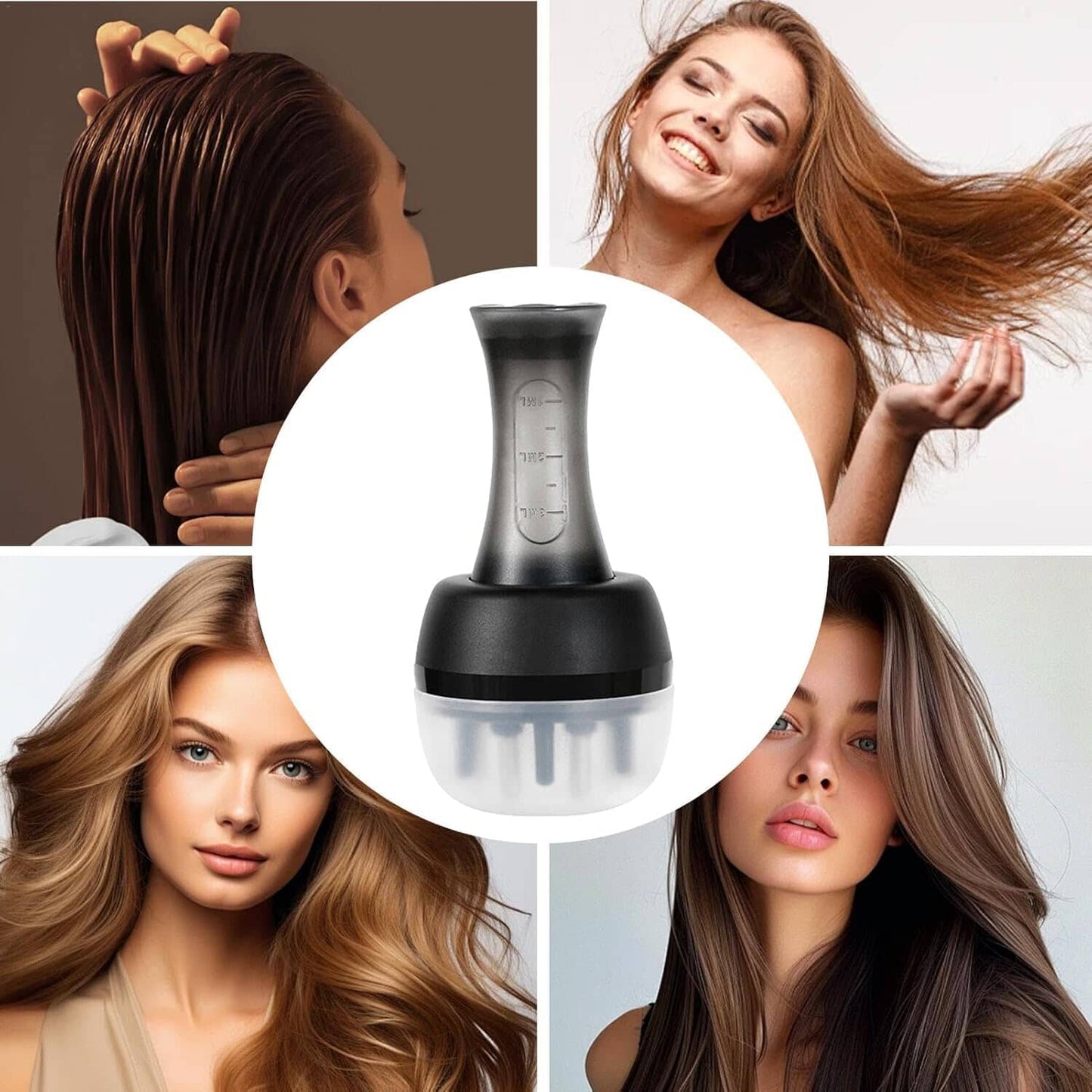 Applicateur d'Huile pour Cheveux - HairFlow™ - Noir - Boucle Adore